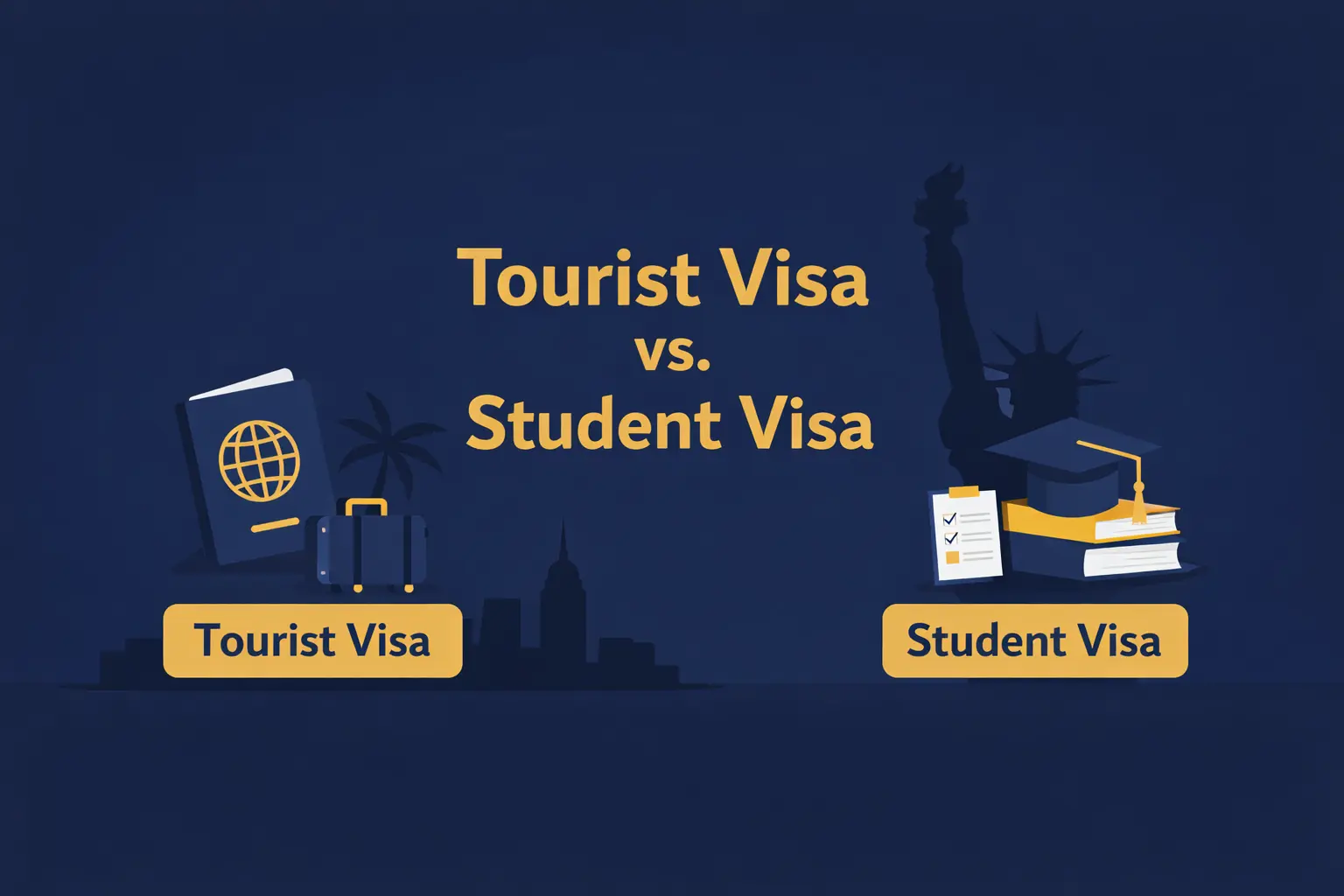 Student vs tourists visa